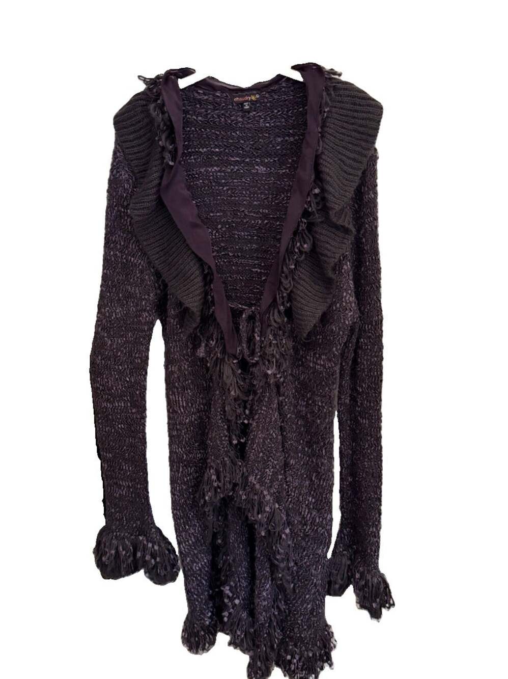 Chaudry Cardigan Purple Y2KFairy Grunge Whimsigoth PennyLane L- Bust39”/L36”